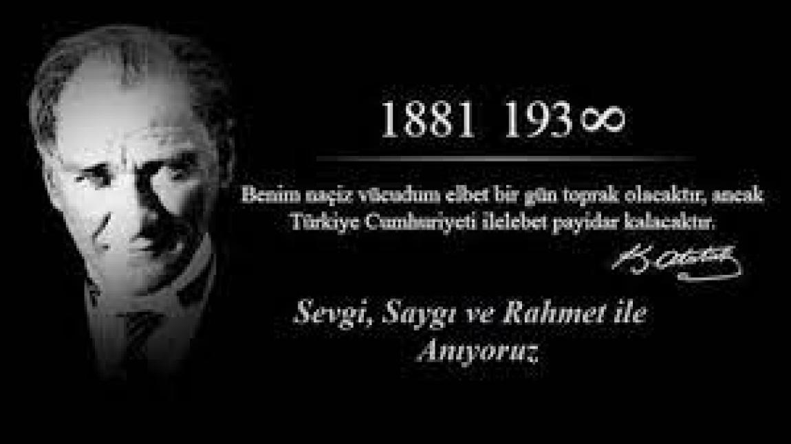 Saygı, sevgi ve minnetle. Gazi Mustafa Kemal ATATÜRK'ün aramızdan ayrılışının 83. Yıl dönümünü hüzünle karşılıyor; sevgi ve minnetle anıyoruz...